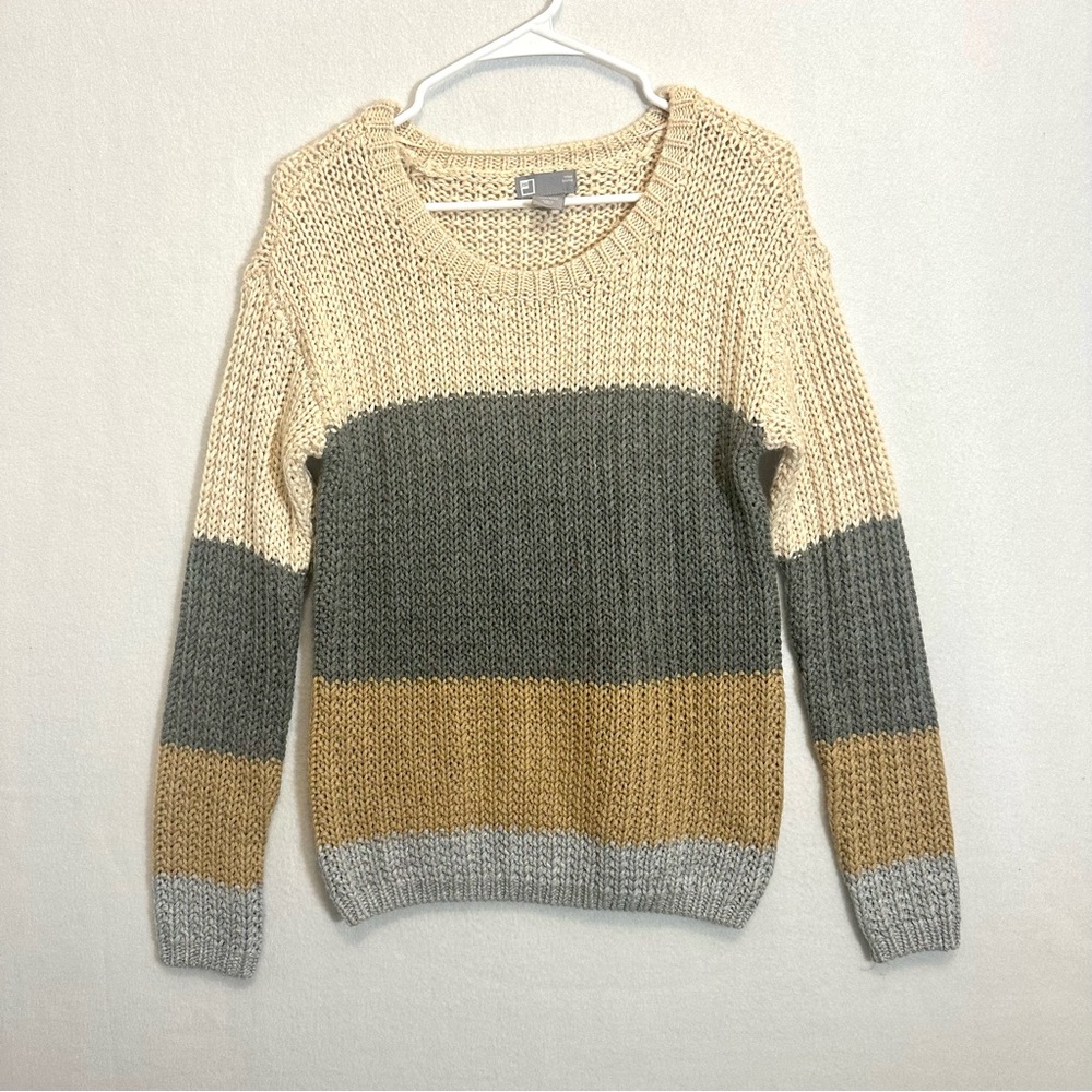 Jcp womens sweater pullover knit wool blend size M